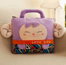 2 IN 1 PLUSH BLANKET PILLOW CARTOON CUSHION